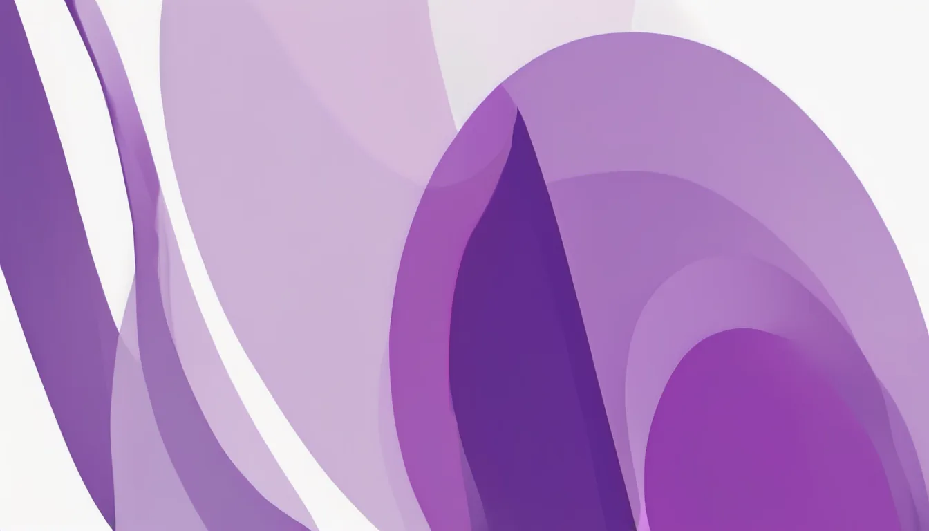 Abstract vertical shelf rhythm illustration in violet and pale lilac on white — decorative header for Best Mattress for Back Pain